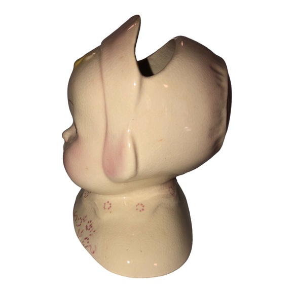 Vintage Circa 1940-1950 Horton Ceramics Baby Girl Planter Vase - Picture 3 of 6